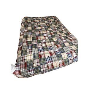 Woolrich Twin Patchwork Plaid Quilted Coverlet Country Rustic Bedding